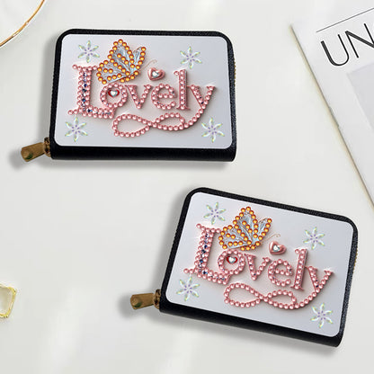 Diamond Painting Card Holder Coin Purse Diamond Art Wallet Pouch for Women (G)