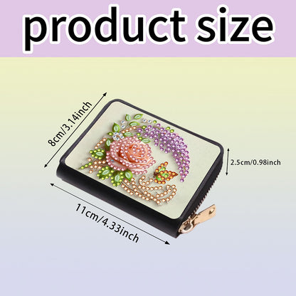 Diamond Painting Card Holder Coin Purse Diamond Art Wallet Pouch for Women (J)