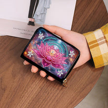 Load image into Gallery viewer, Diamond Painting Card Holder Coin Purse Diamond Art Wallet Pouch for Women (K)
