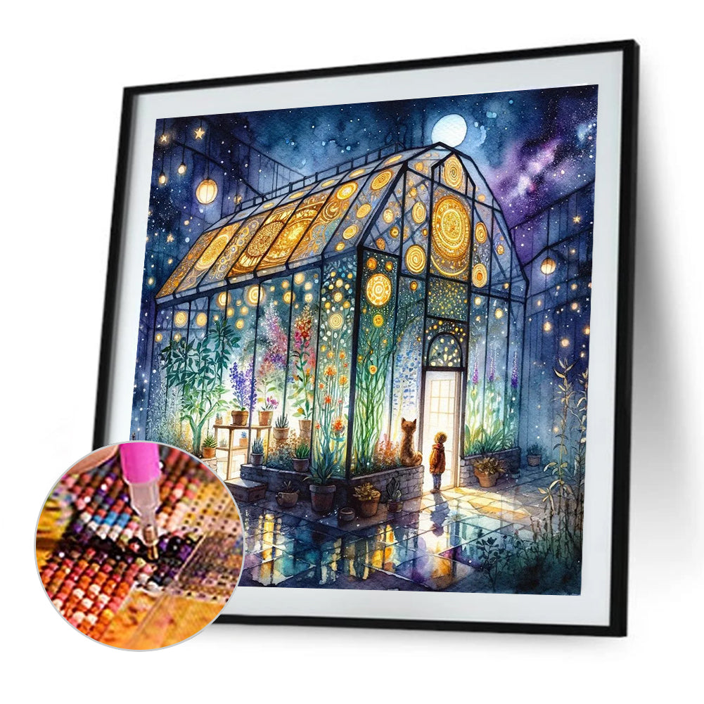 Diamond Painting - Full Round - Plant Hut (40*40CM)