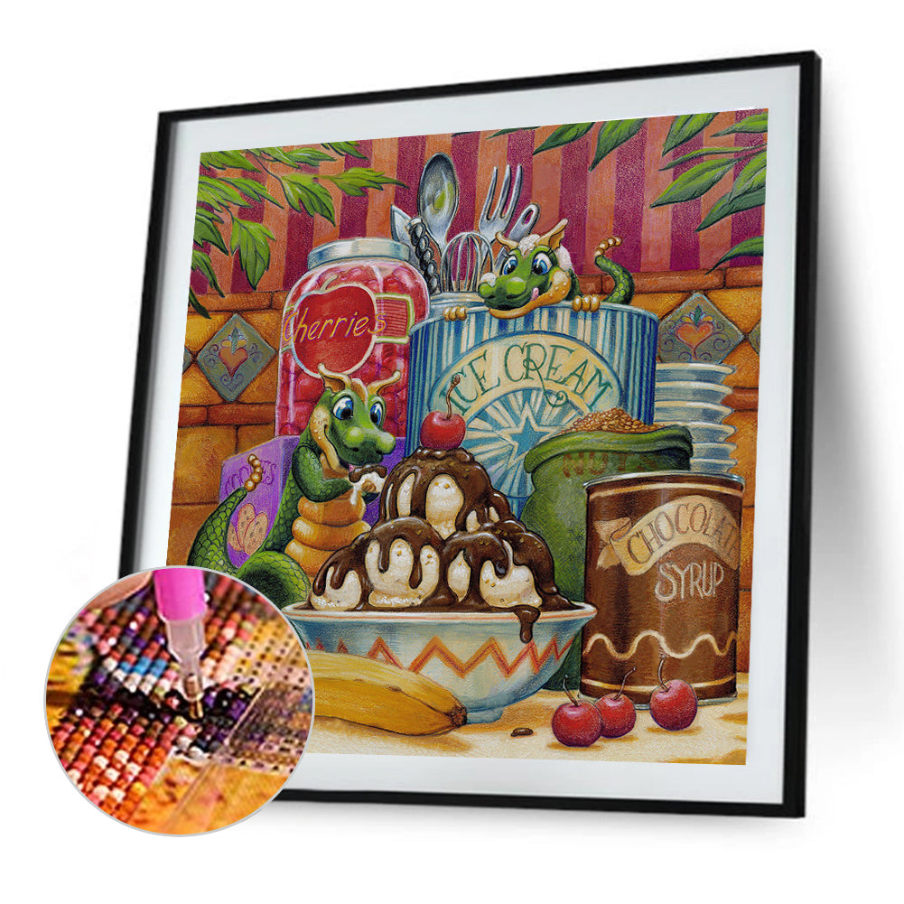 Diamond Painting - Full Round - Dinosaur (50*50CM)