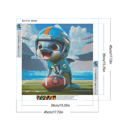 Diamond Painting - Full Round - Denver Broncos Rugby (45*45CM)