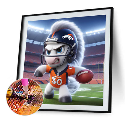 Diamond Painting - Full Round - Denver Broncos Rugby (45*45CM)