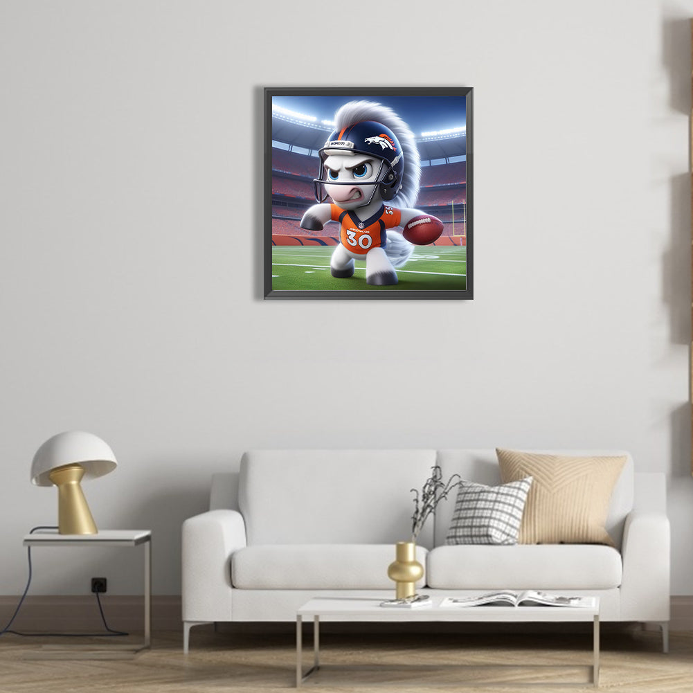 Diamond Painting - Full Round - Denver Broncos Rugby (45*45CM)