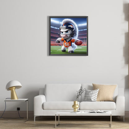 Diamond Painting - Full Round - Denver Broncos Rugby (45*45CM)