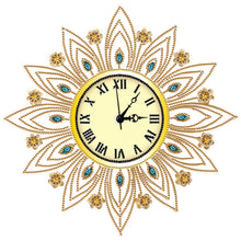 Load image into Gallery viewer, DIY Diamond Painting Clock Kits Diamond Art Clock Ornaments Kit Home Decor (D)
