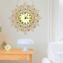Load image into Gallery viewer, DIY Diamond Painting Clock Kits Diamond Art Clock Ornaments Kit Home Decor (D)
