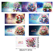 Load image into Gallery viewer, 8Pcs Flowers Gifts Diamond Painting Greeting Card for Family Friends Gift
