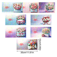 Load image into Gallery viewer, 8Pcs Flower Envelope Diamond Painting Greeting Card for Family Friends Gift
