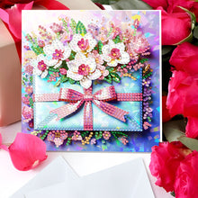 Load image into Gallery viewer, 8Pcs Flower Envelope Diamond Painting Greeting Card for Family Friends Gift
