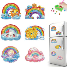 Load image into Gallery viewer, 6Pcs DIY Diamond Painting Refrigerator Magnets Diamond Art Kits (Rainbow)
