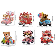 Load image into Gallery viewer, 6Pcs DIY Diamond Painting Refrigerator Magnets Diamond Art Kits (Animal)

