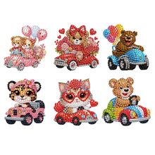 Load image into Gallery viewer, 6Pcs DIY Diamond Painting Refrigerator Magnets Diamond Art Kits (Animal)
