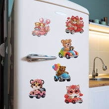 Load image into Gallery viewer, 6Pcs DIY Diamond Painting Refrigerator Magnets Diamond Art Kits (Animal)
