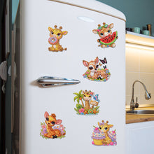 Load image into Gallery viewer, 6Pcs DIY Diamond Painting Refrigerator Magnets Diamond Art Kits (Giraffe)
