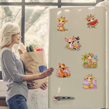 Load image into Gallery viewer, 6Pcs DIY Diamond Painting Refrigerator Magnets Diamond Art Kits (Giraffe)
