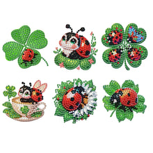 Load image into Gallery viewer, 6Pcs DIY Diamond Painting Refrigerator Magnets Diamond Art Kits (Ladybug)
