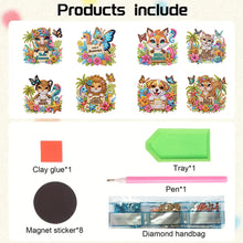 Load image into Gallery viewer, 6Pcs DIY Diamond Painting Refrigerator Magnets Diamond Art Kits (Summer)
