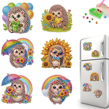 Load image into Gallery viewer, 6Pcs DIY Diamond Painting Refrigerator Magnets Diamond Art Kits (Hedgehog)
