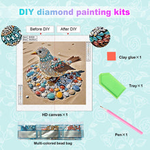 Load image into Gallery viewer, Diamond Painting - Partial Special Shaped - Abstract Pebble Bird (30*30CM)

