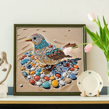 Load image into Gallery viewer, Diamond Painting - Partial Special Shaped - Abstract Pebble Bird (30*30CM)
