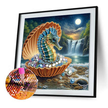 Load image into Gallery viewer, Diamond Painting - Partial Special Shaped - Jewelry Seahorse (30*30CM)
