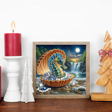 Load image into Gallery viewer, Diamond Painting - Partial Special Shaped - Jewelry Seahorse (30*30CM)
