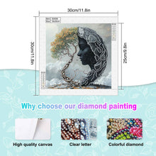 Load image into Gallery viewer, Diamond Painting - Partial Special Shaped - Abstract Art Woman (30*30CM)
