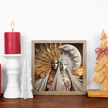 Load image into Gallery viewer, Diamond Painting - Partial Special Shaped - Abstract Art Sun And Moon God (30*30CM)
