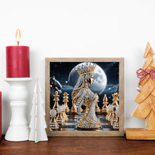 Load image into Gallery viewer, Diamond Painting - Partial Special Shaped - Abstract Chess Goddess (30*30CM)
