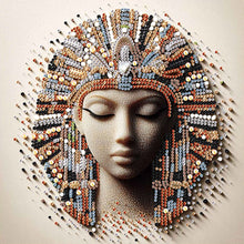 Load image into Gallery viewer, Diamond Painting - Partial Special Shaped - Abstract Egyptian Portrait (30*30CM)
