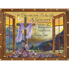 Load image into Gallery viewer, 4 Pcs Diamond Painting - Partial Special Shaped - English (40*30CM)
