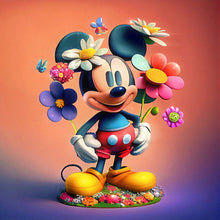 Load image into Gallery viewer, AB Diamond Painting - Full Round - Flowers And Mickey (40*40CM)
