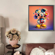 Load image into Gallery viewer, AB Diamond Painting - Full Round - Flowers And Mickey (40*40CM)
