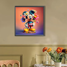 Load image into Gallery viewer, AB Diamond Painting - Full Round - Flowers And Mickey (40*40CM)
