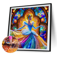 Load image into Gallery viewer, AB Diamond Painting - Full Round - Cinderella Glass Painting (40*40CM)
