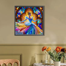 Load image into Gallery viewer, AB Diamond Painting - Full Round - Cinderella Glass Painting (40*40CM)
