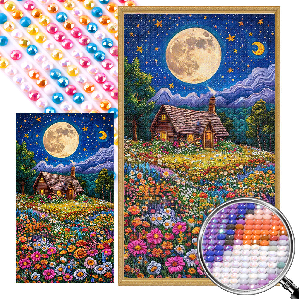 AB Diamond Painting - Full Round - Flower Sea Hut (40*70CM)