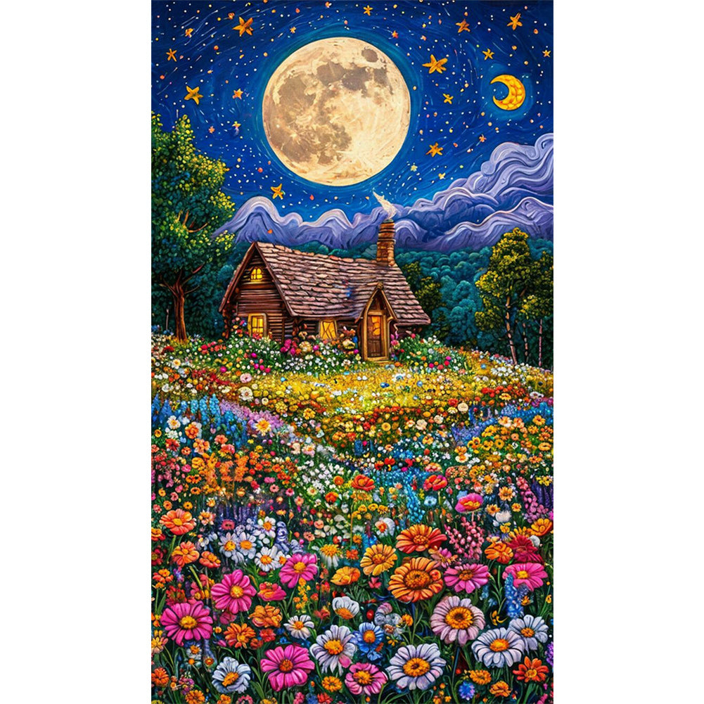 AB Diamond Painting - Full Round - Flower Sea Hut (40*70CM)