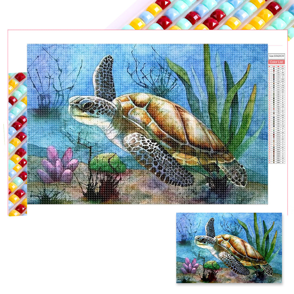 Diamond Painting - Full Square - Sea Turtle (30*20CM)