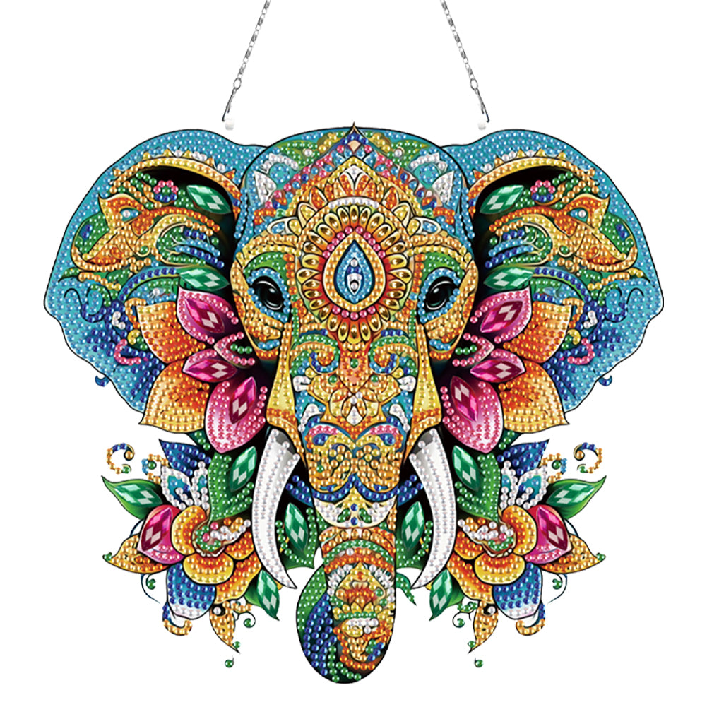 Acrylic Special Shape Animals Diamond Painting Ornaments for Garden Window Decor