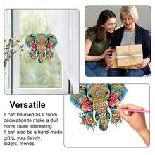 Load image into Gallery viewer, Acrylic Special Shape Animals Diamond Painting Ornaments for Garden Window Decor

