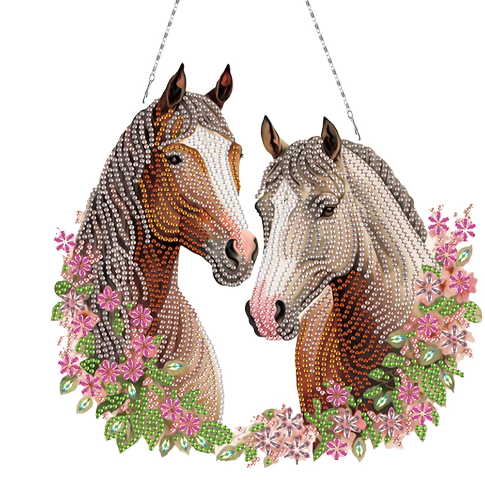 Acrylic Special Shape Animals Diamond Painting Ornaments for Garden Window Decor