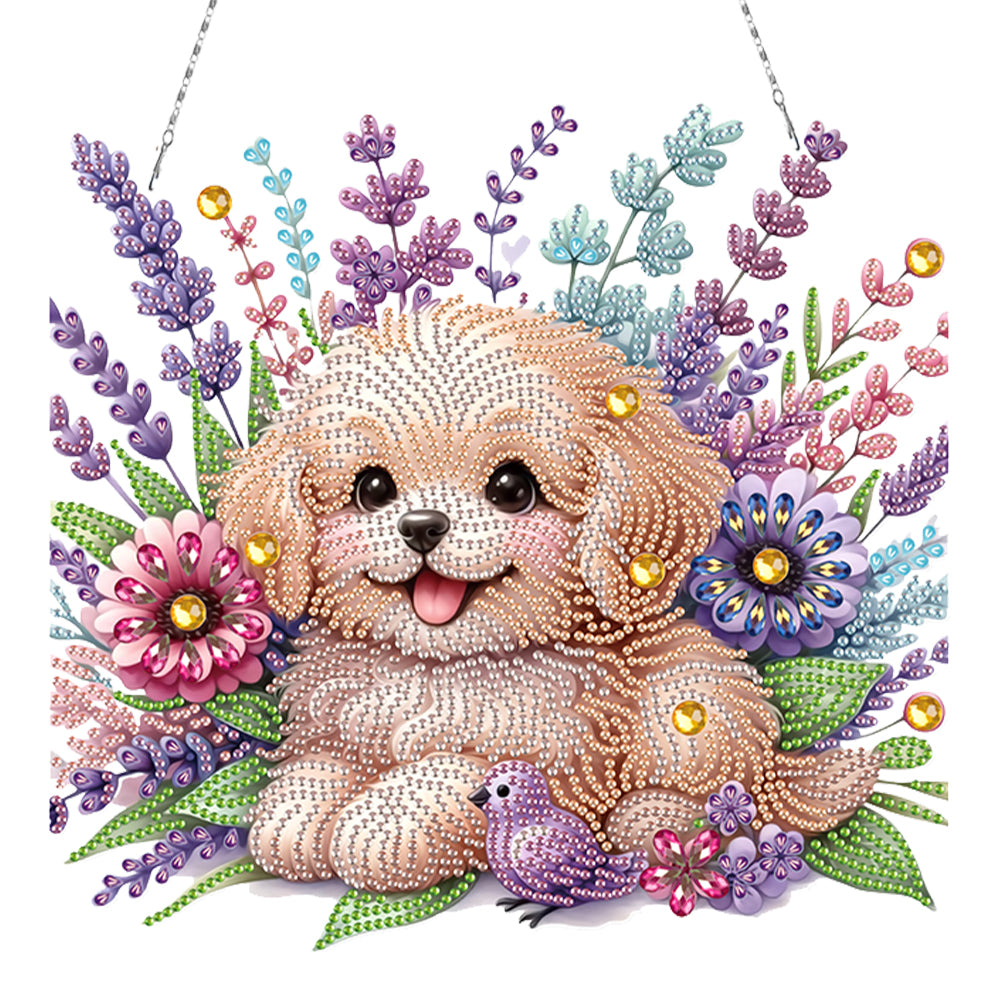 Acrylic Special Shape Animals Diamond Painting Ornaments for Garden Window Decor