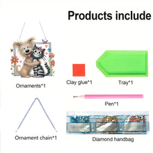 Load image into Gallery viewer, Acrylic Special Shape Animals Diamond Painting Ornaments for Garden Window Decor
