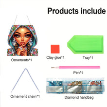 Load image into Gallery viewer, Acrylic Special Shape Animals Diamond Painting Ornaments for Garden Window Decor
