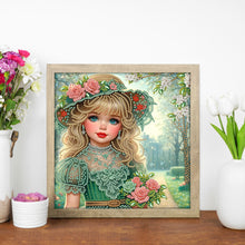 Load image into Gallery viewer, Diamond Painting - Partial Special Shaped - Elegant Little Girl (30*30CM)
