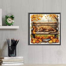 Load image into Gallery viewer, AB Diamond Painting - Full Round - Autumn Kitten (40*40CM)
