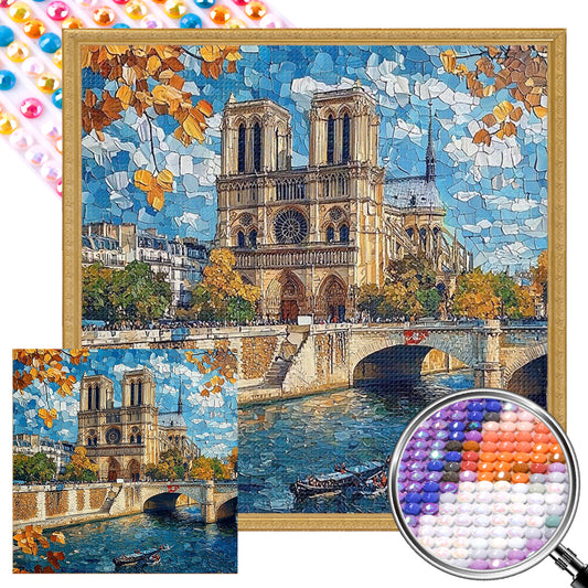 AB Diamond Painting - Full Round - City Riverside (40*40CM)