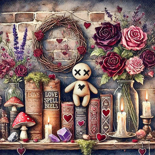 AB Diamond Painting - Full Round - Love Spell (40*40CM)